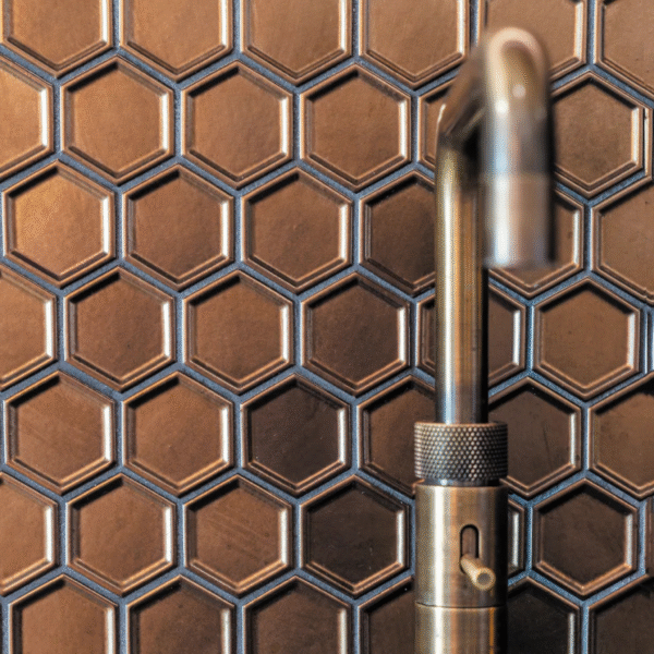 The Mosaic Factory - Hexagon mozaiek - Brons - per vel - Afbeelding 5