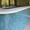 The Mosaic Factory - Azuurblauwe spikkel - Kitkat Oval Mozaiek - Afbeelding 3