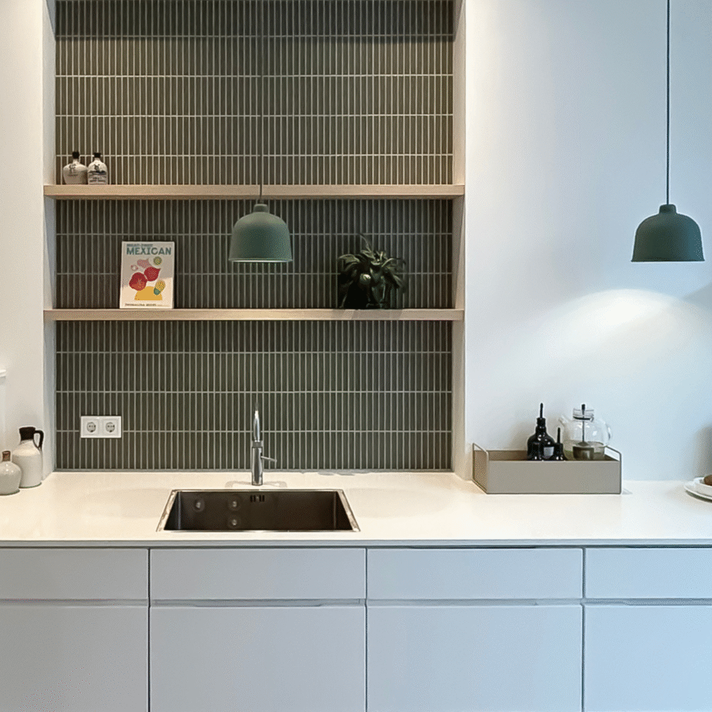 The Mosaic Factory - Army Green Matt - KitKat - Multi Mosaics