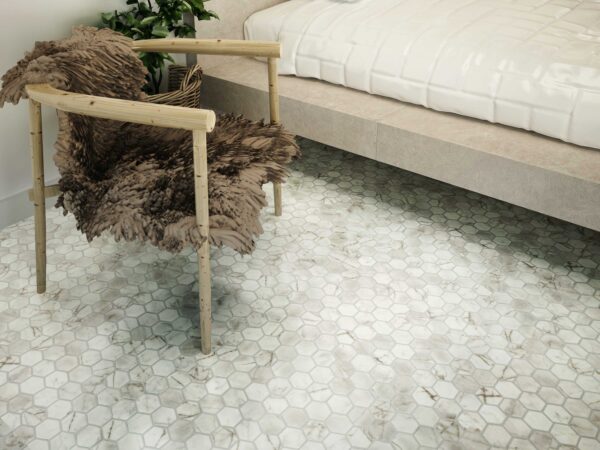 The Mosaic Factory - Hexagon Verde Marmer Print - Mat - Afbeelding 4