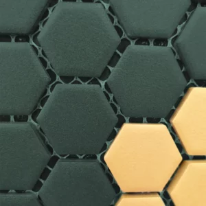The Mosaic Factory - Hexagon Mat-R10 - Camo Groen - 23x26 - Afbeelding 3