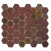 The Mosaic Factory - Hexagon Bordeaux Rood - Glans & Mat