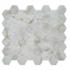 The Mosaic Factory - Hexagon Bianco Marmer Print - Mat