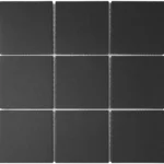 The Mosaic Factory  Black Matt R11 - - Square - 95x95