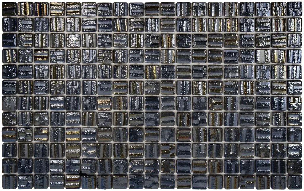 The Mosaic Factory - Vierkant Black Pearl - Glans - per vel