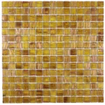 The Mosaic Factory  Amber Golden Vein - - Square