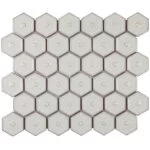 The Mosaic Factory - Café Latte Glossy - Hexagon