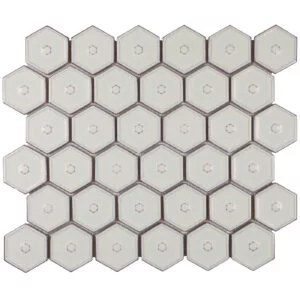 The Mosaic Factory - Café Latte Glossy - Hexagon