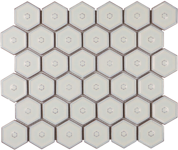 The Mosaic Factory Latte Glossy Hexagon