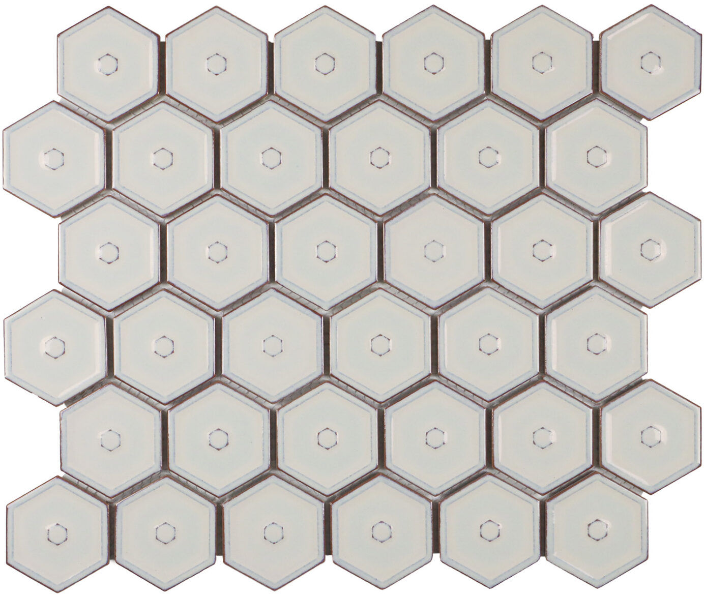 The Mosaic Factory - Café Latte Glossy - Hexagon