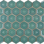 The Mosaic Factory  Forest Green Glossy - - Hexagon
