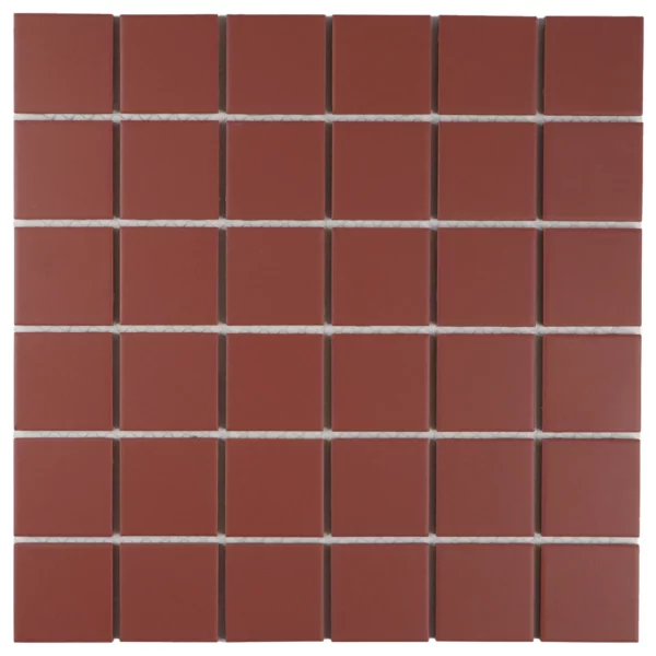 The Mosaic Factory - Vierkant Mat - R11 - Terra Cotta - 48x48