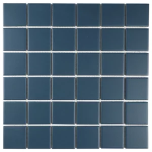 The Mosaic Factory - Vierkant Mat - R11 - Navy Blue - 48x48