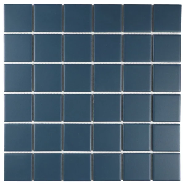 The Mosaic Factory  Vierkant Mat - R11 - Navy Blue - - 48x48