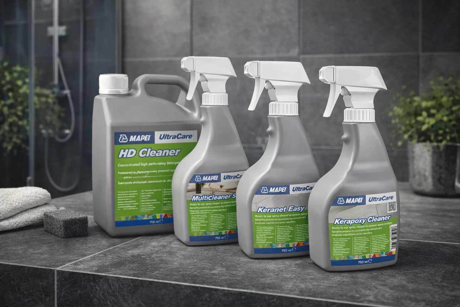 Neu: Mapei UltraCare Reinigungsmittel für Fliesen und Fugen