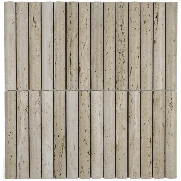 The Mosaic Factory - Beige Travertine - Kitkat Convex
